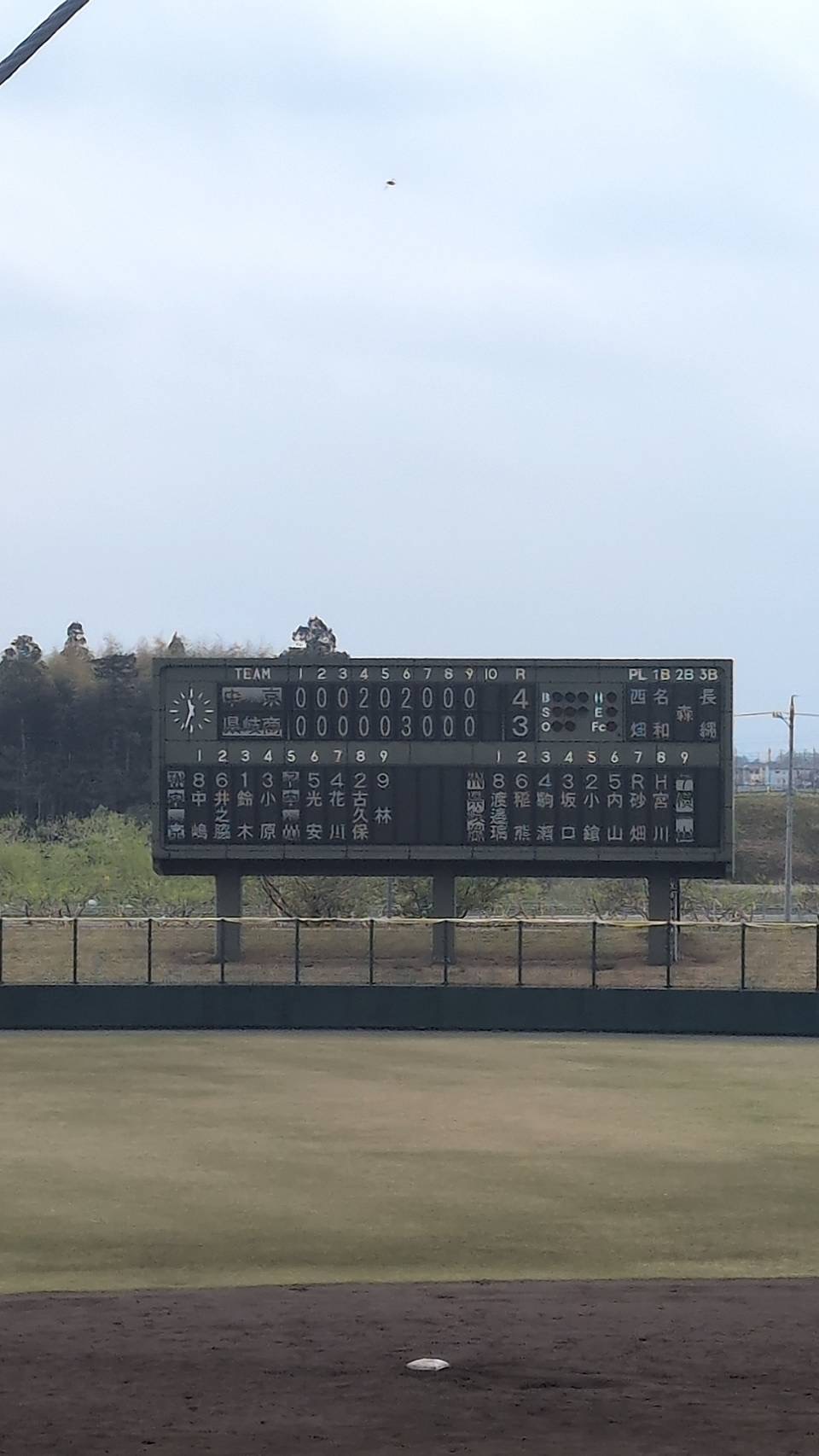 春季岐阜県大会　県立岐阜商業戦