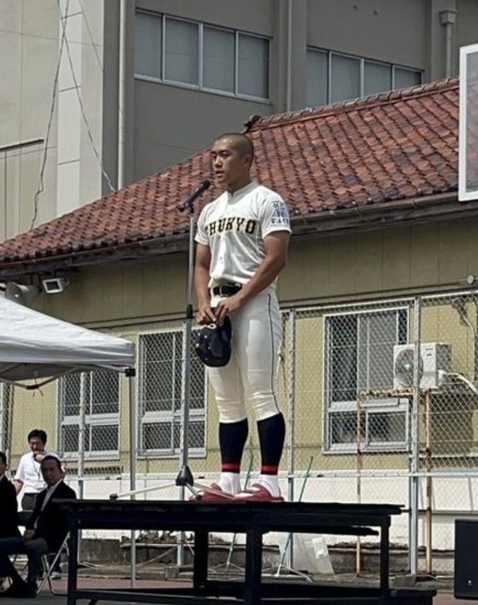 壮行会　選手代表挨拶